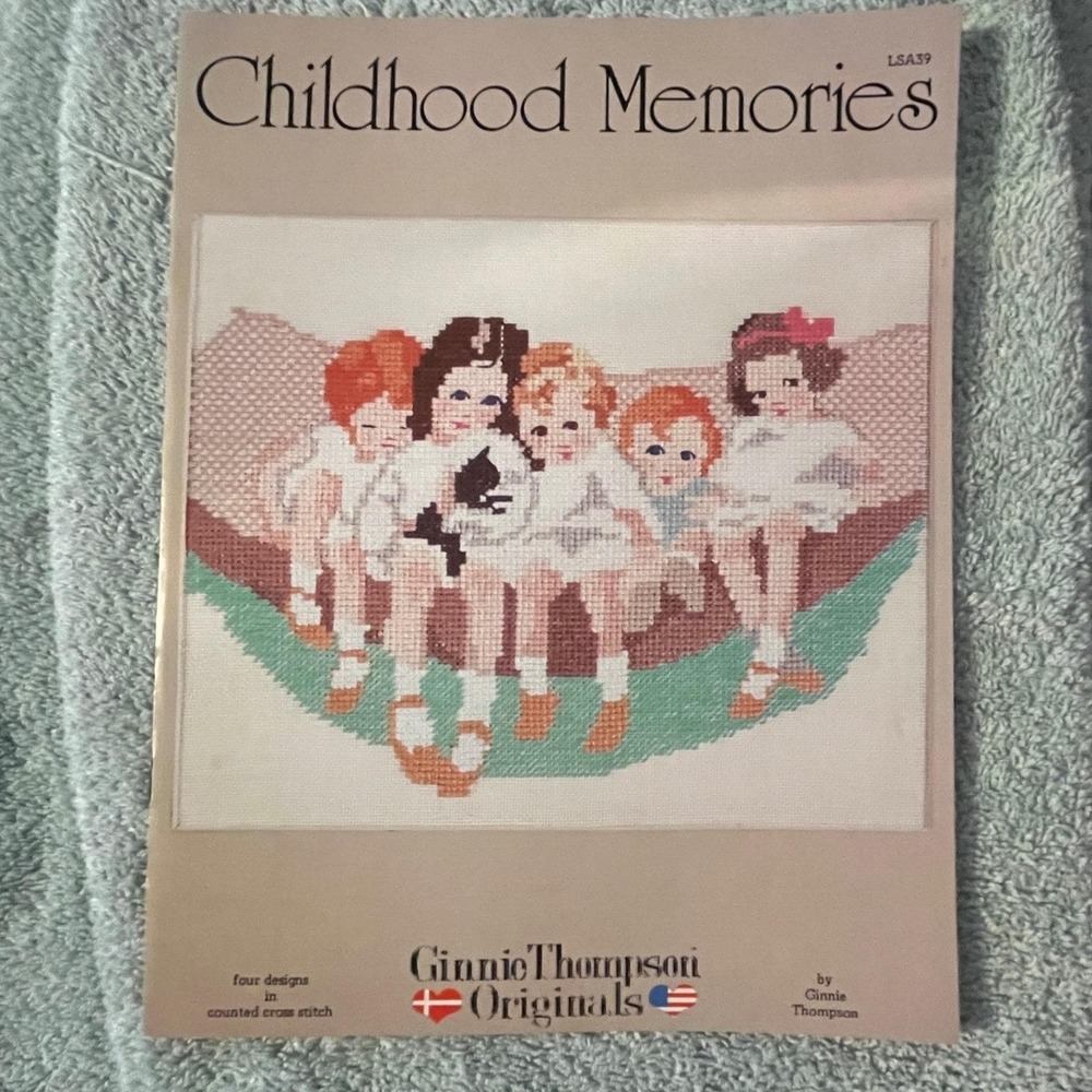 Ginnie‎ Thompson Originals Childhood Memories LSA39 Cross Stitch Pattern 1981